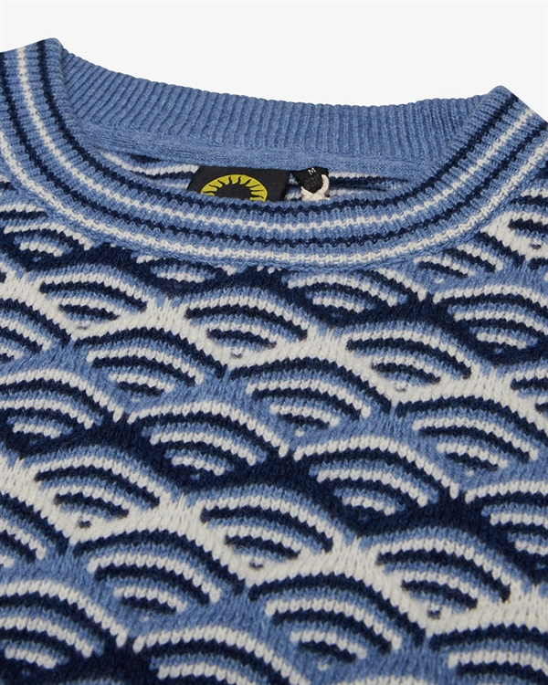 Deus Ex Machina Comber Knit Sweater - Maui Blue